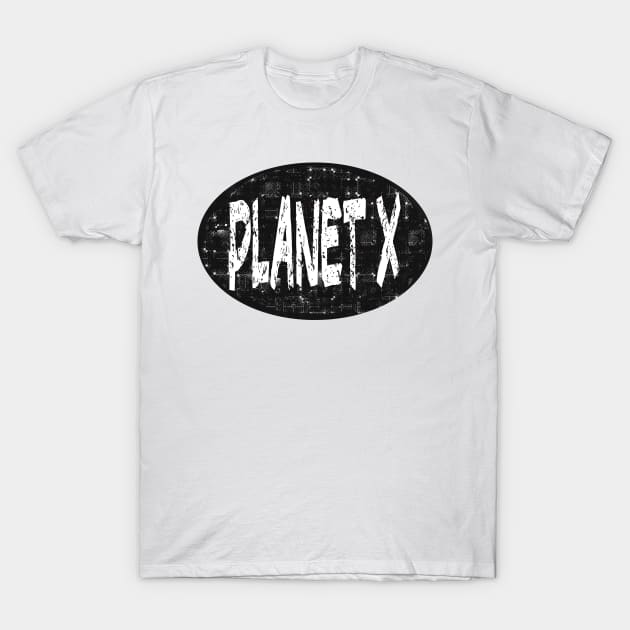 Planet X Spaceman Logo Science Fiction Sci fi T-Shirt by PlanetMonkey